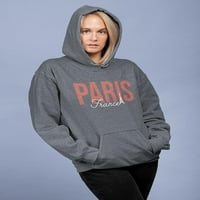 Paris France Baner Hoodie Žene -Image by Shutterstock, Ženska 4x-velika