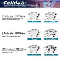 Feildoo u i u brisačima vjetrobranskog stakla Fit za Toyota Tercel 18 i 18 Premium hibridni brisač za