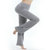 Grianlook žene joge hlače visoke strukske tajice čvrste boje rastenje dna ravno noga dame gumenu kontrolu