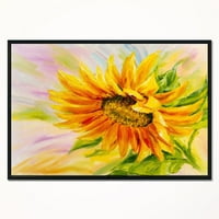Art DesimanArt Sunflower cvjetna umjetnost uokvirena platna ispis u.