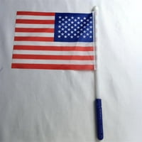 Lomubue užarena zastava ručne kazne za odmor Živi boja LED svjetlosna mini američka palica zastava za