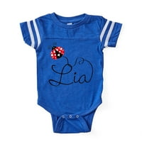 Cafepress - Ladybug Lia - Slatka novorođenčad za bebe nogomet