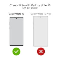 CASTIZATCINK Torbica za Samsung Galaxy Note - prilagođena ultra tanka tanka tvrda crna plastična pokrivača