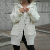 Ženske jakne Lagani trendi dodatni dugi kardigani džemperi za žene ženske jesenje i zimske kaput dugih