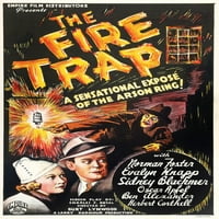 Vatrogasna zamka američka umjetnost postera dno s lijeve strane: Evelyn Knapp Norman Foster Movie Poster