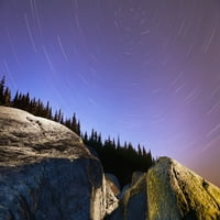 Zvjezdane staze preko stijena u Saguenay-st. Lawrence Marine Park; Ile-aux-lieves Quebec Kanada Print