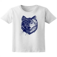 Prekrasna apstraktna vučja skica majica - MIMage by Shutterstock, ženska x-velika