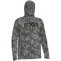 Muški turnir Pro Hybrid UPF pulover kapuljača siva vlakna bakarna suncobran XXX-LEGA 232090-0719-22