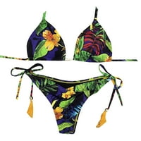 Zlekejiko odjeće za plažu Žene Push-up Brazilski bandeau kupaći kostim bikini kupaći kostimi kupaći