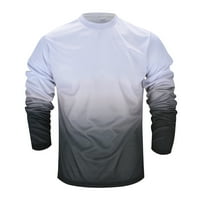 HFolob muške majice Muške ljetne casual sportove t majica moda rever 3D gradijentna posada izrez dugih