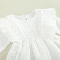 Bagilaanoe novorođenčad Djevojke haljina s dugim rukavima A-line princeze haljine dojenčad čipke patchwork