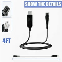 Na 15V 4FT USB punjača za punjenje kablovskim kabelskom kabelom zamena za HQ serije HQ HQ HQ6076