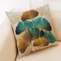 Ginkgo lišće navlake za jastuk za jastuk za kauč sa kaučem modernog domaćeg jastuka za kućne dekorativne