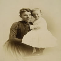 Majka i dijete, C1885. Njiti za svoj portret, Detroit, C1885. Izvorna slika ormara. Poster Print by