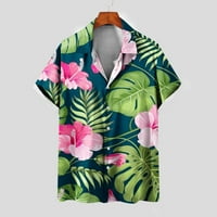 Ljetne košulje za muškarce Ležerne prilike za muškarce 3D ispisano Havajska majica Havajska modna casual
