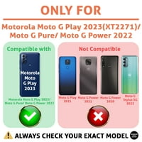 Talcase Ta Slim Telefon Telefon Kompatibilan je za Motorola moto G Play G Pure G Snaga, Slatka ružičasta