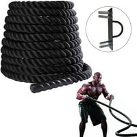 Goosy Workout Ropes Strup Kit Battle Rope 29. FT Snaga treninga-uže sa sidrom kućnom teretanom Crni vježbanje ponderiranih crnih metara