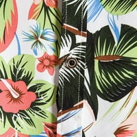 Revel ovratnik modni vrhovi casual gumba down TEE odjeća Havaji stil grafički ispis bluza Muške ljetne