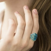 Prstenovi puni modni šuplji u obliku prstenastog voda za prsten za vodu dijamantski prstenovi