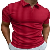 Paille muškarci T majice rever ovratnik majica kratkih rukava ljetni vrhovi klasična fit radna bluza