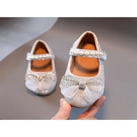 Lacyhop Djeca Flats Bowknot Mary Jane Sandale gležnjače haljina cipele performanse slatke princeze cipele