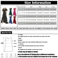 Gotyou ženske casual haljine Modni ženski V-izrez Split ruffle nepravilna elegantna haljina