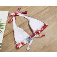 Bikini set za žene modni tisak siamejski push up jastuk kupaći kostim kupaći odjevni odjevni kupaći