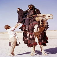 Omar Sharif u Lawrenceu Arabia Plaster na setu Pose s kamilom