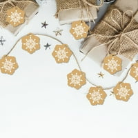 pxiakgy božićni ukrasi božićni ukras tag snježna pahuljica snjegović poklon nakit Početna Poklon tag