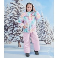 Hiheart Boys Girls Winter Ski Ski jakne i hlače postavili su 2-komadni krot za ronjeva za ronjenje 8-