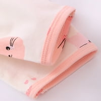 Ykojg pidžama za djevojke dječje dijete zimske dugih rukava crtane mačke otiske pidžame vrhovi hlače