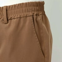 Teretne hlače muškarci muški pamuk četiri sezone moda jednostavna elastična struka kombinezona casual