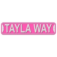 Tayla Way - ružičasta - plastični zidni znak