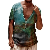 Muška ljetna majica Muška ljetna modna casual pričvrstite 3D digitalni ispis majica kratkih rukava vrh