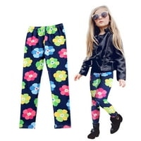 Dječje djevojke za bebe Jesenske hlače Pantalone za odjeću tiskane proljeće Dječje gamaše odjeća plus