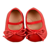 Bellella Kids Mary Jane Bowknot STANOS gledanje princeze cipele izdubljene haljine cipele za zabavu crveno 9.5c