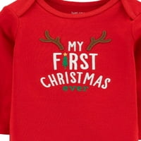 Dojenčad dječaci Crveni Santa's Little Helper Bodysuit Baby Božićni Creeper 0 3m
