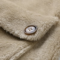 Modni kaput Muška jesen zima Velika veličina Solid Boja rever džepna kaput jakna jesen zimska odjeća