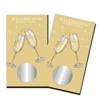 Bridal tuš igre na španjolski - Celeremos Champagne naočale - kartice - ogrebotine na karticama - vjenčani
