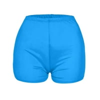 Tummy Control Bikerske kratke hlače za žene Pisma Ispis Clubwear domaća odjeća Summer Casual Stretch