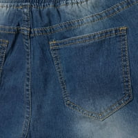 Tking modne ženske hlače modni casual srednje struk džep traperice pantalone putne pantalone za žene