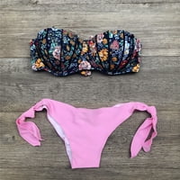 Yuehao Womens kupaće kostimi modne žene cvjetni kupaći kostimi za kupanje kupaći kostim