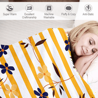 Cvjetna prugasta pokrivač s jastukom za krevet kauč dnevni boravak kauč na razvlačenje super mekani