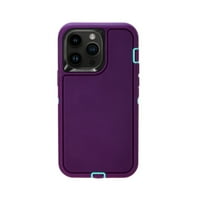 Apple iPhone Pro Case CASTO otporna na defanzivac poklopac poklopca kaiš za remen Purple & Teal Boja