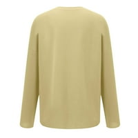 Dyegold ženska krila duksevi Dame Dressy casual crewneck bluze džemperi za žene Trendy Womens Crewneck