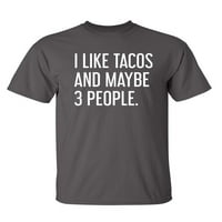 TACOS ljudi sarkastični humor grafički novost super mekani prsten spljun smiješna majica