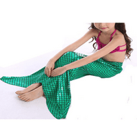 MERQWADD Girls sirene repovi za plivanje bikini set princeze Cosplay kupaći kostim set