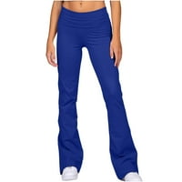 Ženska bljeskalica donje elastične struke rastezljive hlače 1-plave male
