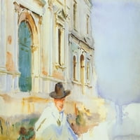 Čovjek u gondoli, Venecijanski poster Ispis John Singer Sargent