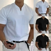 Muški mišićni majica pamuk čvrsta ležerna prazna majica vruće ljetne prozračne top